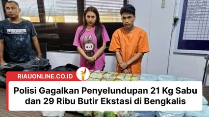Polisi Gagalkan Penyelundupan 21 Kg Sabu dan 29 Ribu Butir Ekstasi di Bengkalis