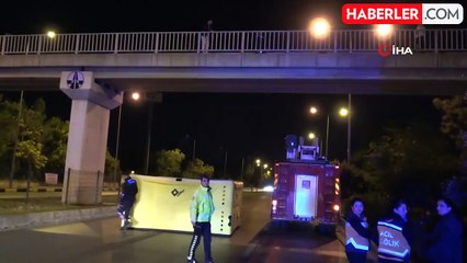 Motokurye, Üst Geçitte İntihar Girişimini Engelledi