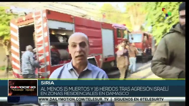 Israel bombardea zonas residenciales en Damasco