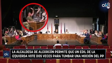 La alcaldesa de Alcorcón permite que un edil de la izquierda vote dos veces para tumbar una moción del PP