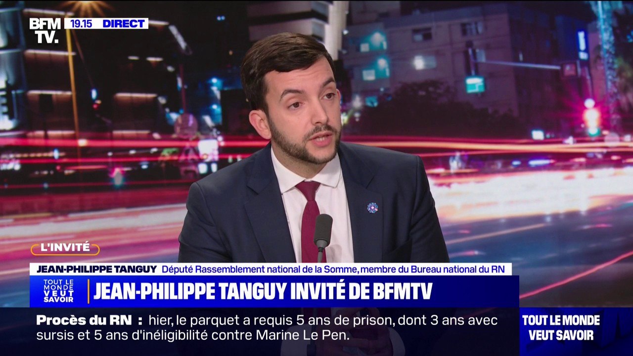 Procès RN: “Je ne sais toujours pas ce que l’on reproche aux prévenus”, déclare Jean-Philippe Tanguy (RN)