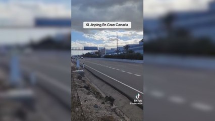 El presidente de China viaja unos días a Gran Canaria y la gente alucina con su convoy de 33 coches