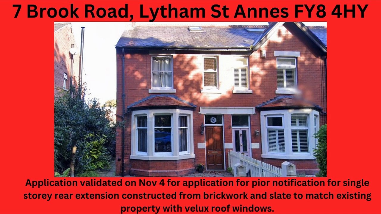 Blackpool and Fylde planning applications 4/11-10/11