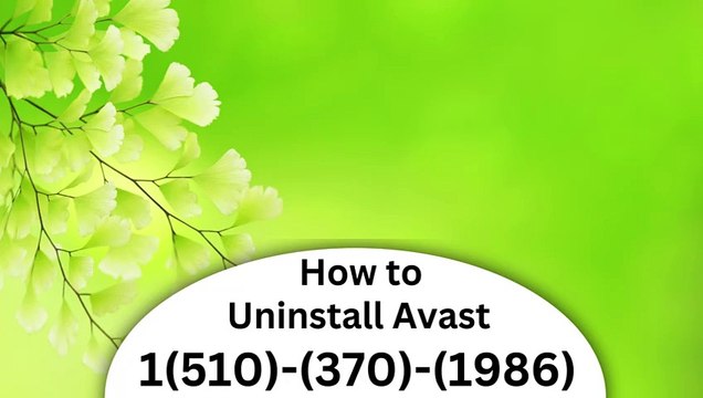 How to +1(510-370-1986) Uninstall Avast Account