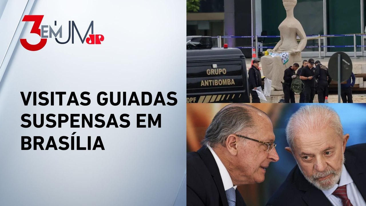 Alckmin sobre explosões na Praça dos Três Poderes: “Triste e grave”; Lula mantém agenda