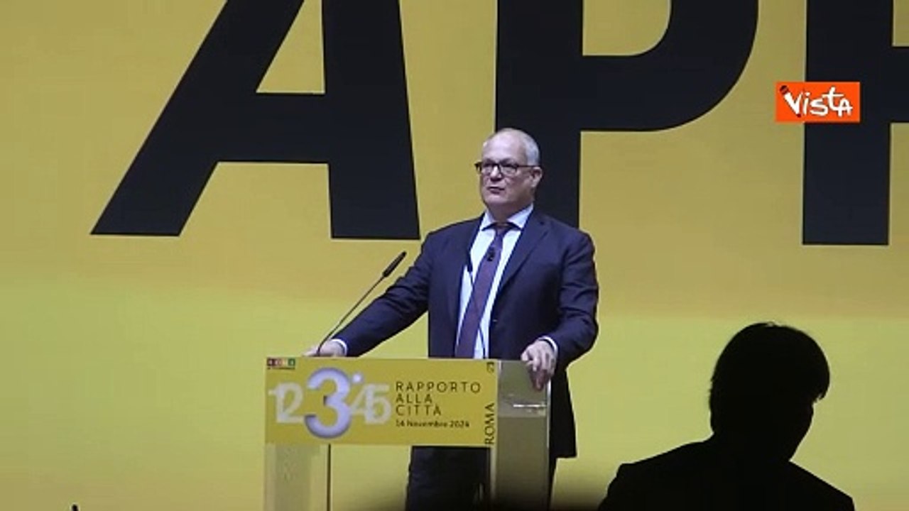 Gualtieri: "La parola chiave del 2024 per Roma ? 'aprire'"