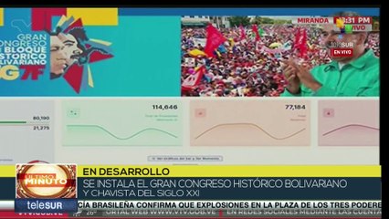 Ricardo Menéndez participa en el inicio del congreso del bloque histórico bolivariano