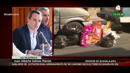 El regidor Juan Alberto Salinas, habla de la estrategia para recolección de basura en Guadalajara