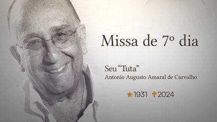 Missa de 7º dia homenageia Seu Tuta e reúne familiares, amigos e admiradores; confira a íntegra