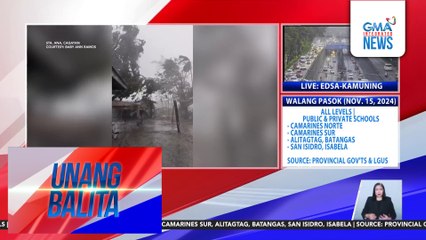 Malakas na ulan at hangin, naranasan sa iba't ibang bahagi ng Cagayan dahil sa Bagyong Ofel | Unang Balita