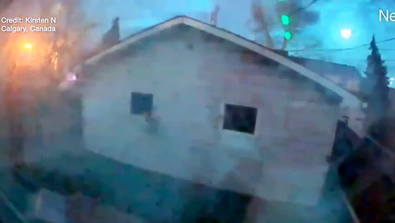 Fireball lights up skies over Calgary and Montana