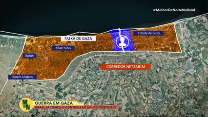 Guerra em Gaza: Israel já tomou o controle de 26% do território palestino
