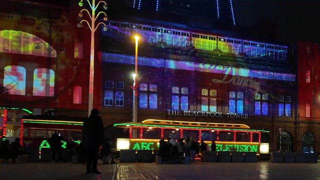 Strictly Come Dancing projections on Blackpool Tower