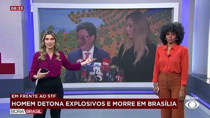 Erika Hilton conversava com jornalistas no momento de explosões em Brasília