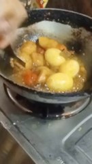 Indian style Home made potato Egg curry