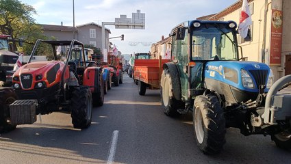 Les tracteurs des agriculteurs de la Drôme de retour sur les routes