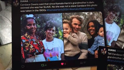 Tell Candace Owens Kamala Harris has black ancestors and Indian ones