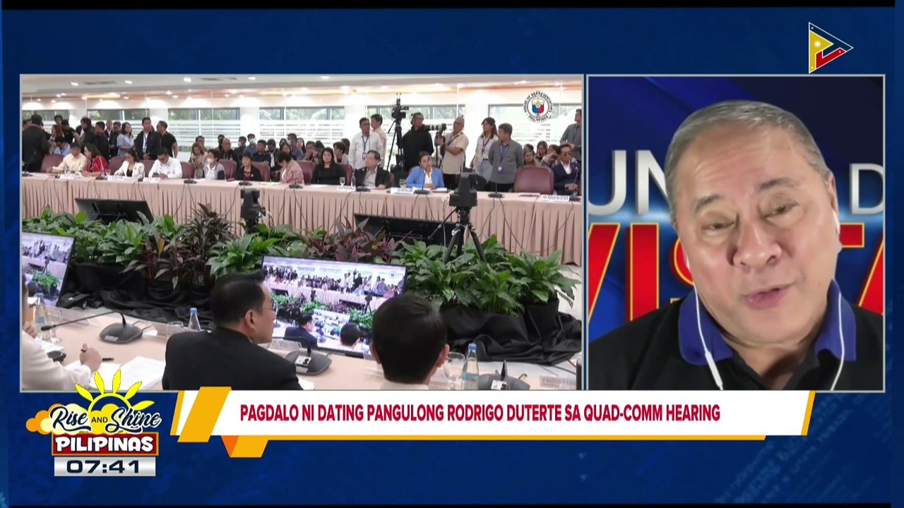Punto De Vista | Pagdalo ni dating pangulong Rodrigo Duterte sa quad-comm hearing
