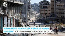 Human Rights Watch acusa a Israel de 