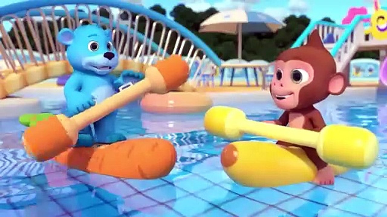 Swimming Pool Challenge_ 🛟 Bubbles Song Lalafun Nursery Rhymes _ Original Kids Songs(720P_HD)