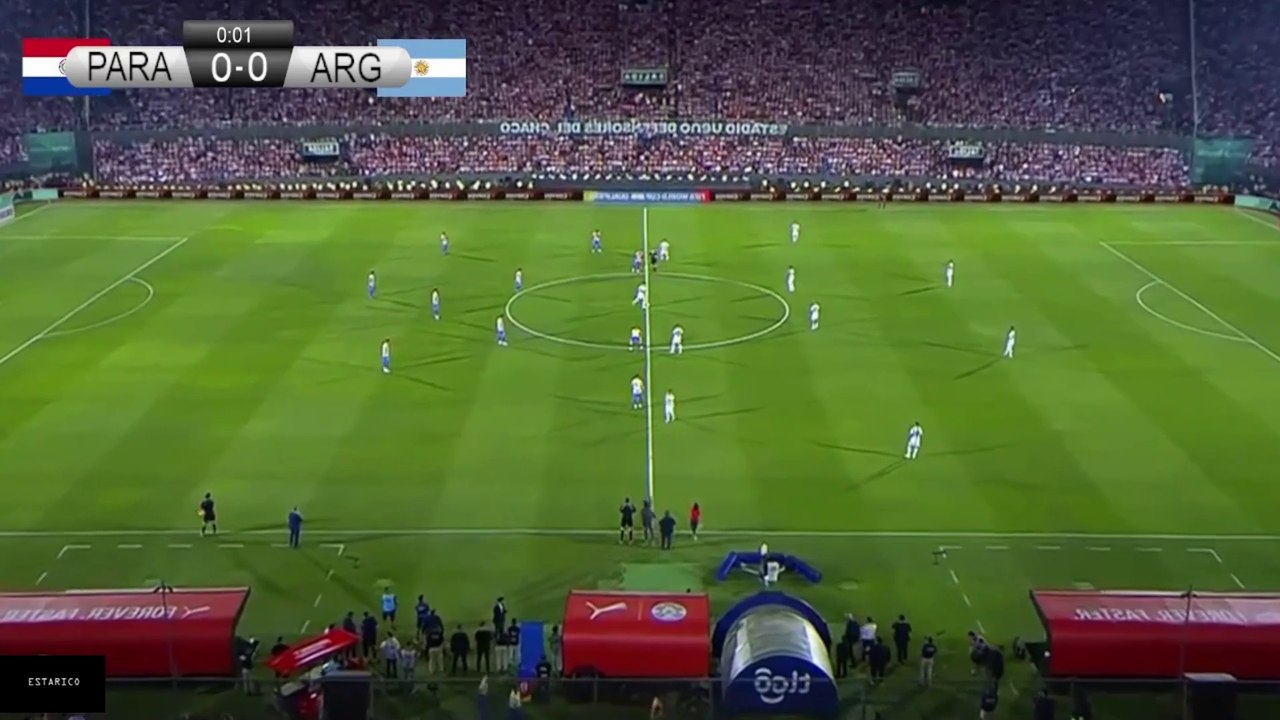 ARGENTINA VS PARAGUAY; 1-2.    all goals & highlights; world cup qualifiers : estarico