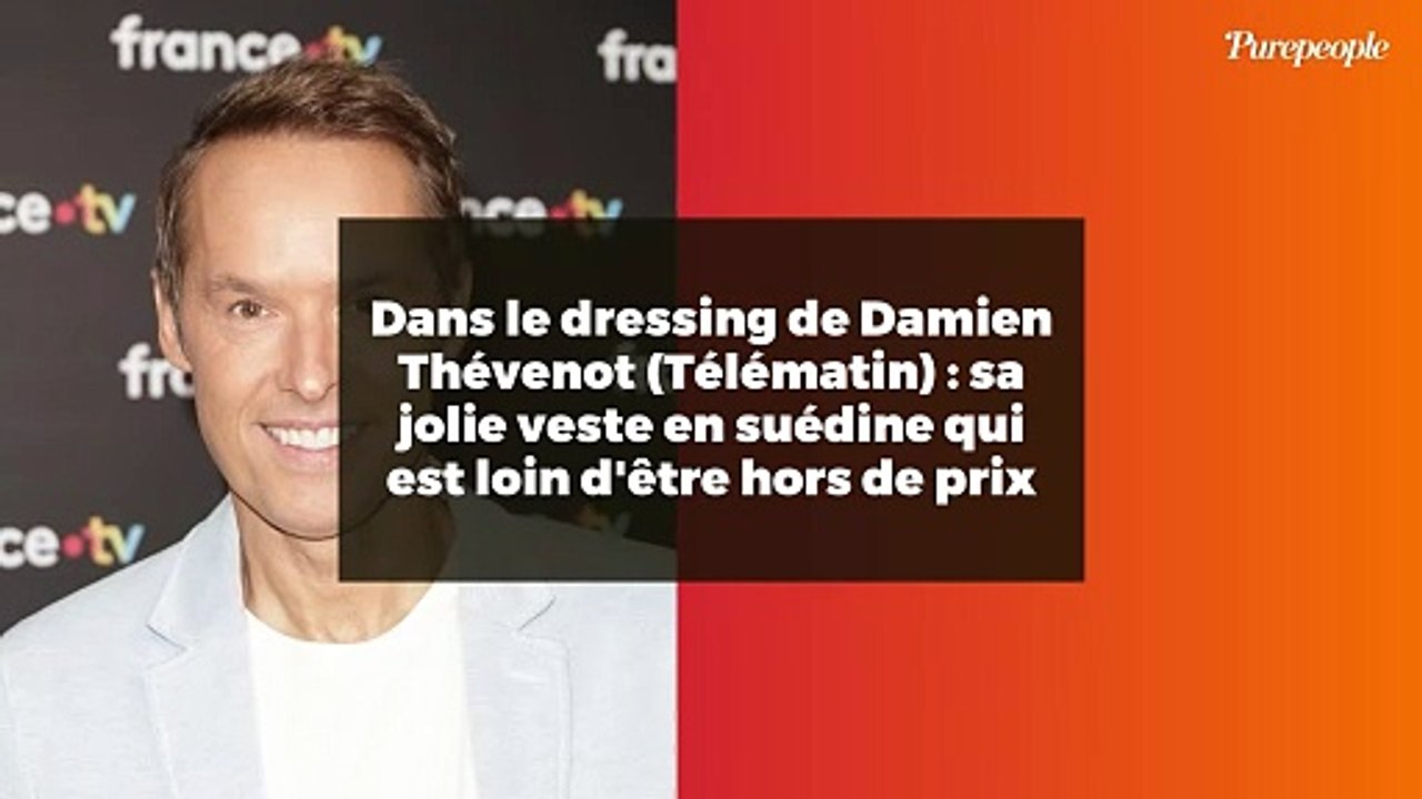 Dans le dressing de Damien Thévenot (Télématin) : sa jolie veste en suédine qui est loin d'être hors de prix