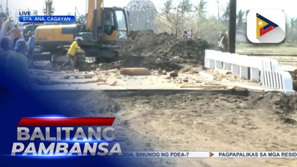 Tulay malapit sa boundary ng Santa Ana at Gonzaga sa Cagayan, napinsala sa hagupit ng Bagyong #OfelPH