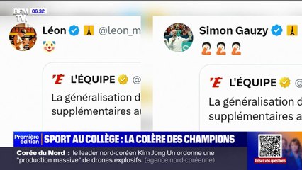 Léon Marchand dénonce l'abandon de la généralisation des deux heures de sport en plus au collège