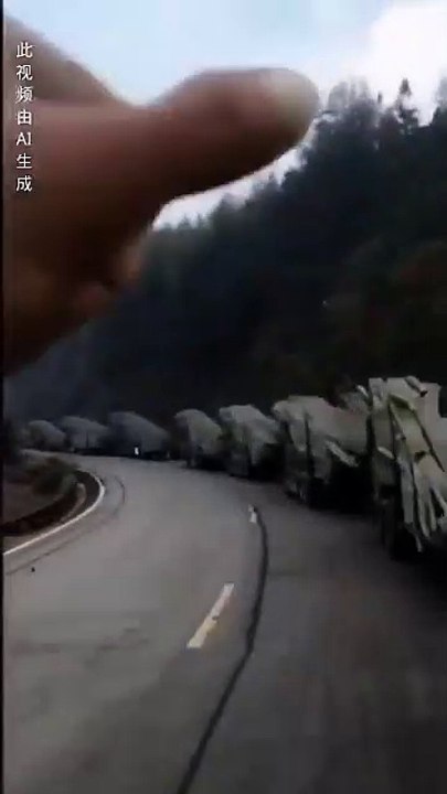 Brothers, I have finally found the reason for the price drop of bamboo. You see, the convoy transporting bamboo is very long.