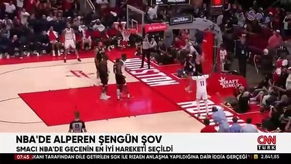 Alperen Şengün’den önce smaç peşine blok! İşte inanılmaz o anlar... | Video Haber