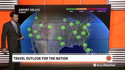 Pleasant travel forecast for most of the US this Friday