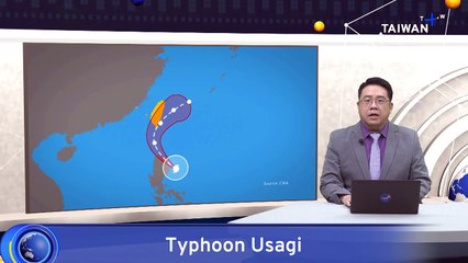 Land, Sea Warnings Issued as Typhoon Usagi Approaches Taiwan