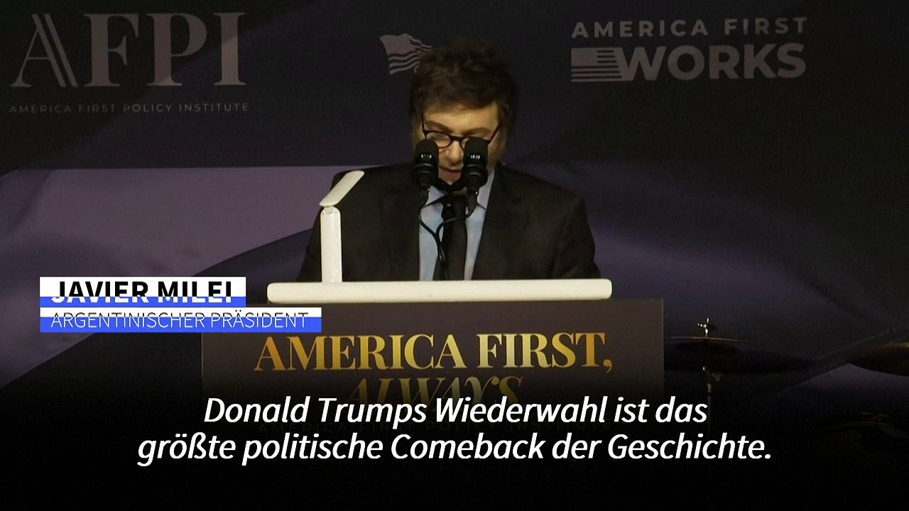 Milei hofiert Trump bei Besuch in Florida