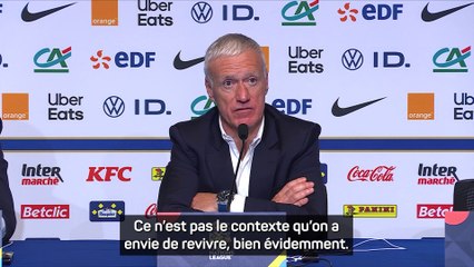 Deschamps : "Un contexte lourd et pesant"
