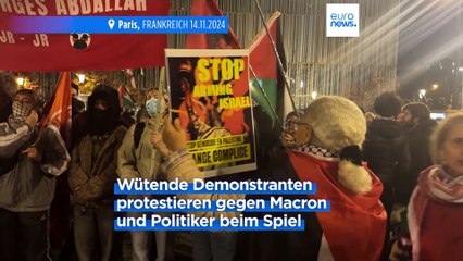 Proteste in Paris: Spannungen bei Frankreich-Israel-Spiel
