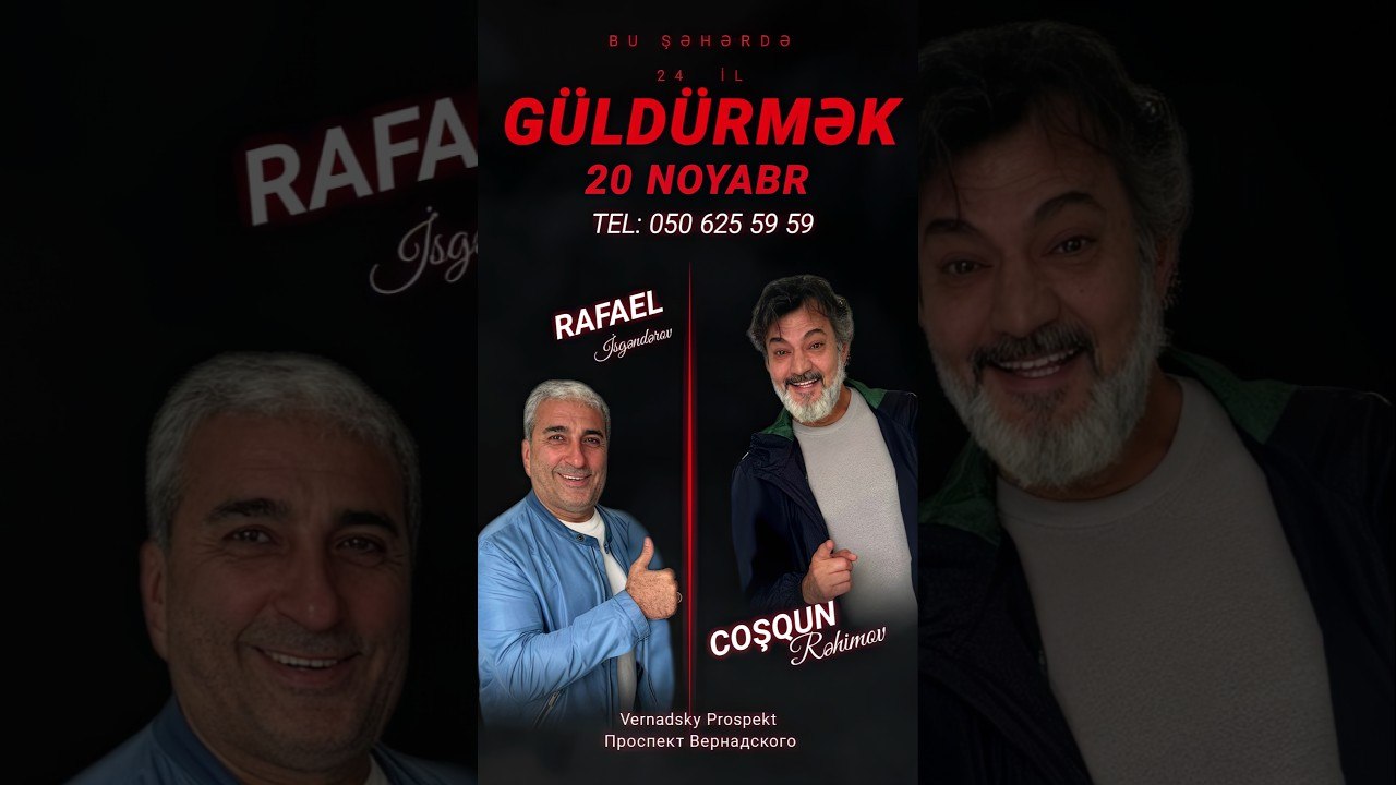 Bu Şəhərdə Gül Dürmək Rusiya Konserti Anons #shorts #buşəhərdə #güldürmek