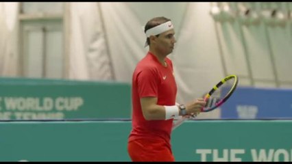 Nadal a Malaga per la Coppa Davis, l'arrivo e l'allenamento