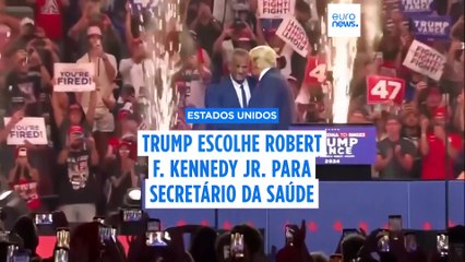 Trump escolhe Robert F. Kennedy Jr., negacionista das vacinas, para responsável pela saúde pública