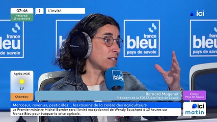 Bernard Mogenet, président FDSEA 73 et 74