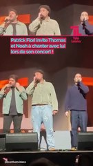 Patrick Fiori invite Thomas et Noah à chanter avec lui lors de son concert !