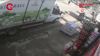 Doğanşehir’de deprem anında yaşananlar güvenlik kamerasına yansıdı