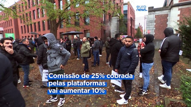 Motoristas TVDE protestam em Bruxelas contra o aumento dos custos e da concorrência