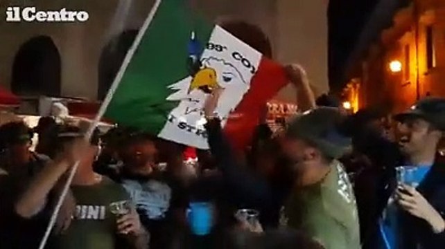 Adunata alpini, il coro dell'Aquila in piazza