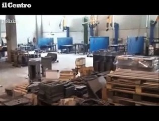 Lanciano, fabbrica-lager sequestrata: il blitz della polizia