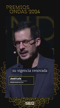 La intro de Jose Luis Sastre en la gala de los Premios Ondas