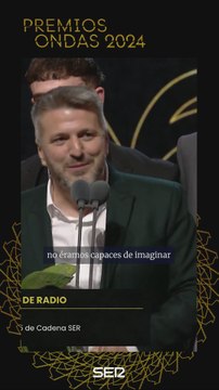 El agradecimiento de Aimar Bretos tras su Ondas a 'Mejor idea radiofónica'