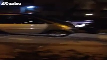 L'inseguimento nel centro di Pescara