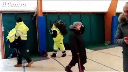 Montereale, il panico degli abitanti dopo la scossa delle 14,33