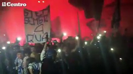 Pescara in A, la citt? abbraccia i calciatori in aeroporto