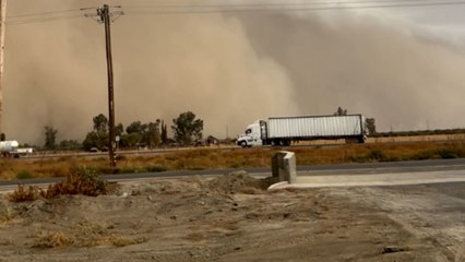 Unrelenting dust storm overtakes California towns in a breathtaking display of nature's wrath
